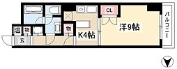a-WING 1Kの間取図画像