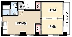 カモット.イーズ 2LDKの間取図画像