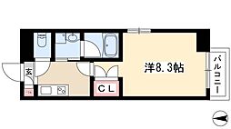 シテイライフ今池 1Kの間取図画像