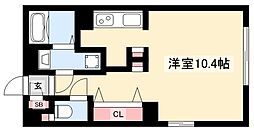 WELLCOURTKANDA ワンルームの間取図画像
