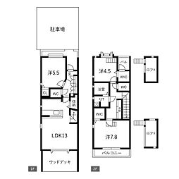 ブロード1 3LDKの間取図画像