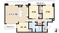 アトラスタワー本郷駅前 3LDKの間取図画像