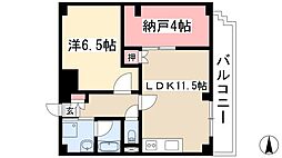 グレース川口 1SLDKの間取図画像