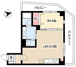 喜多山ビル 1LDKの間取図画像