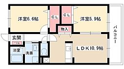 エストソレイユ 2階/-
