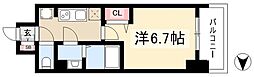 メイクス鶴舞2 1Kの間取図画像