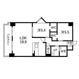 ソフィアメゾン 2LDKの間取図画像