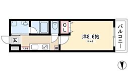 イースタンヒルズ本郷駅前 1Kの間取図画像