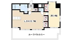 アンシャンテ車道 1LDKの間取図画像