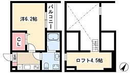 ソナトーレ小幡南 1Kの間取図画像
