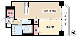 フォンターナ名昭 1LDKの間取図画像