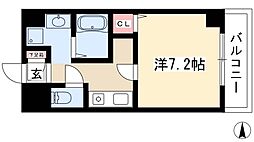 ラフォーレ千種 1Kの間取図画像