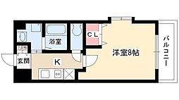 シテイライフ星ケ丘 1Kの間取図画像