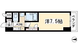 プロビデンスハースト守山 1Kの間取図画像