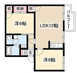 タウニー東一社 B棟 2階