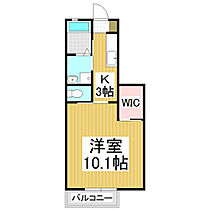 フォンテーヌ東　Ｆ棟  ｜ 長野県松本市鎌田1丁目（賃貸アパート1K・1階・31.86㎡） その2