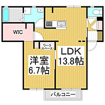 ディアス筑摩　Ｂ棟  ｜ 長野県松本市筑摩3丁目（賃貸アパート1LDK・1階・48.67㎡） その2