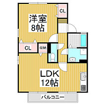 メゾンクレールB棟  ｜ 長野県松本市筑摩（賃貸アパート1LDK・1階・47.91㎡） その2