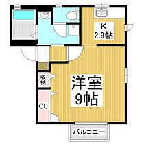 シャルム城東B棟  ｜ 長野県松本市城東1丁目（賃貸アパート1K・2階・30.66㎡） その2