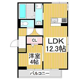 間取図画像 1LDK