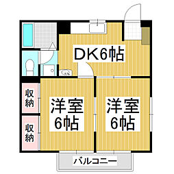 間取図画像 2DK
