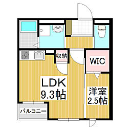 Azumino Terrace 1LDKの間取図画像