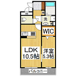 ロイヤルブレイン 1LDKの間取図画像
