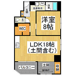 アパートメントパビヨン72 1LDKの間取図画像
