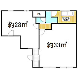 メイプルK-1の間取図画像