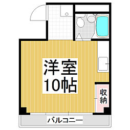 コンフォートK ワンルームの間取図画像