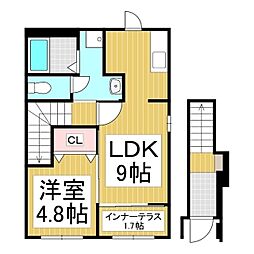 仮)松本市埋橋新築 1LDKの間取図画像