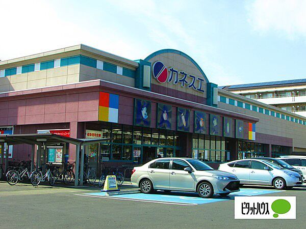 画像25:スーパー「カネスエ岐大前店まで818m」