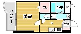 ボニート到津 105 ｜ 福岡県北九州市小倉北区下到津1丁目2-8（賃貸マンション1K・1階・25.20㎡） その2