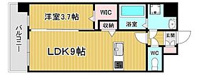 SOLUNA旦過マーケットプレイス 403 ｜ 福岡県北九州市小倉北区魚町4丁目4-3（賃貸マンション1LDK・4階・34.40㎡） その2