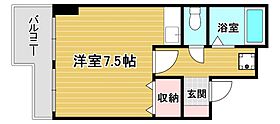 プレアール片野 603 ｜ 福岡県北九州市小倉北区片野4丁目3-7（賃貸マンション1R・6階・21.90㎡） その2