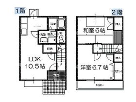 レガーロカルド 　A棟 Ａ１号 ｜ 愛知県豊橋市多米中町１丁目（賃貸テラスハウス2LDK・2階・57.96㎡） その2