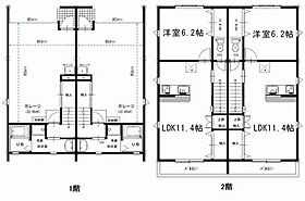 仮称　野畑町ガレージハウス A ｜ 愛知県岡崎市野畑町字北浦（賃貸タウンハウス1LDK・1階・70.32㎡） その2