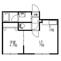 間取図画像 1LDK