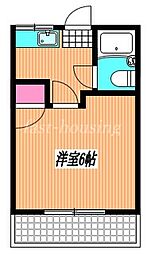JR中央本線 吉祥寺駅 徒歩12分の賃貸アパート 1階1Kの間取り