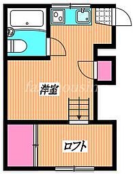 サンハイツ 1Kの間取図画像