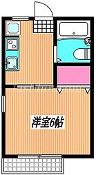 チェスナットガーデン 1Kの間取図画像