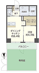 ライオンズマンション桜台第二 109 1LDKの間取り