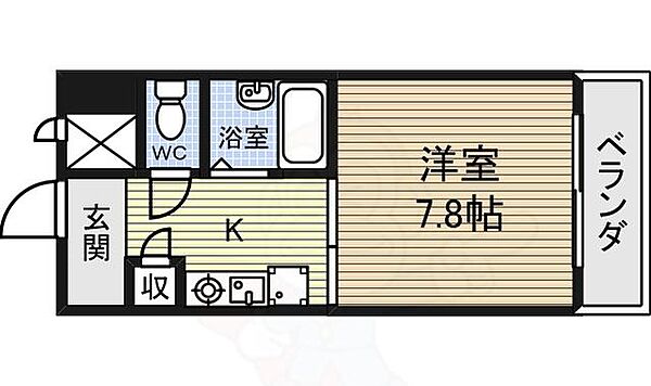 スプリングイセヤマ ｜愛知県名古屋市中区伊勢山２丁目(賃貸マンション1K・4階・22.80㎡)の写真 その2