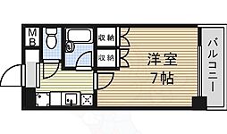 JR中央本線 鶴舞駅 徒歩11分の賃貸マンション 4階1Kの間取り