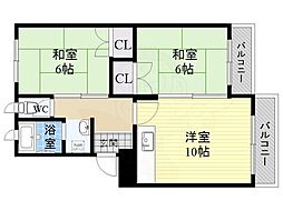 五軒家ハイツ 1階/-