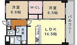 名古屋市営名城線 瑞穂運動場東駅 徒歩3分の賃貸マンション 11階2LDKの間取り