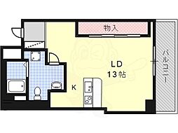 ライフイン桜山西館 ワンルームの間取図画像