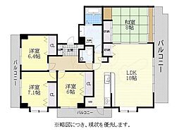 ときわ南山 4LDKの間取図画像