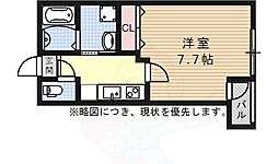 瑞穂ヶ丘ビリーブ館 1階1Kの間取り