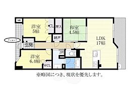 プラウド瑞穂日向町 2階3LDKの間取り